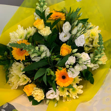 Load image into Gallery viewer, Aqua Hand Tied Bouquets - Sunny yellows and creams