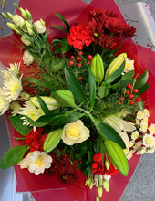 Load image into Gallery viewer, Aqua Hand Tied Bouquet - Festive Cheer