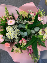 Load image into Gallery viewer, Aqua Hand Tied Bouquets - Pastel Pinks and Whites