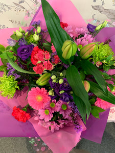 Aqua Hand Tied Bouquets - Bright and Colourful