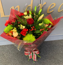 Load image into Gallery viewer, Hand Tied Bouquet- Christmas wish
